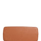 Dolce & Gabbana Orange Beige Leather DG Logo Zip Around Hand Purse Wallet