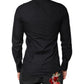 Dolce & Gabbana Black White Bandana GOLD Formal Dress Shirt