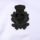 Dolce & Gabbana White Cotton Heraldic DG Crest Patch T-shirt