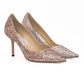 Jimmy Choo Rose Coarse Glitter Love 85 Pumps