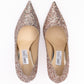 Jimmy Choo Rose Coarse Glitter Love 85 Pumps