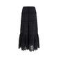 Marant Etoile Black Viscose Long Skirt
