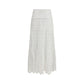 Marant Etoile White Viscose Long Skirt