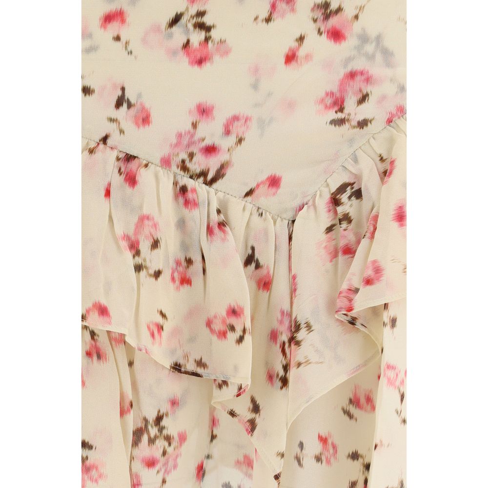 Marant Etoile Beige Viscose Mini Skirt