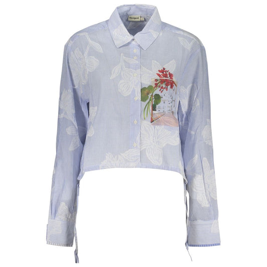 Desigual Azzurro Cotton Women Shirt