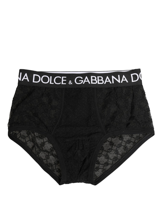 Dolce & Gabbana Black Nylon DG Logo Men Brando Brief Underwear