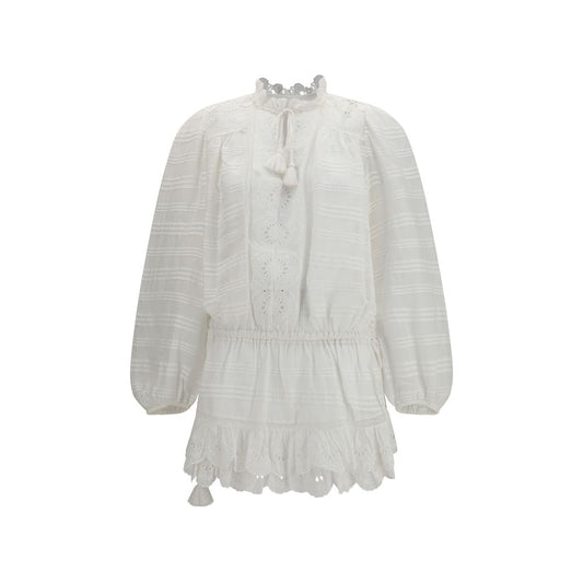 Marant Etoile White Cotton Casual Dress