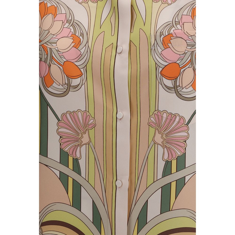 La Double J Multicolor Silk Pattern Shirt