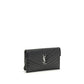 Saint Laurent Black Calf Leather Bos Taurus Wallet