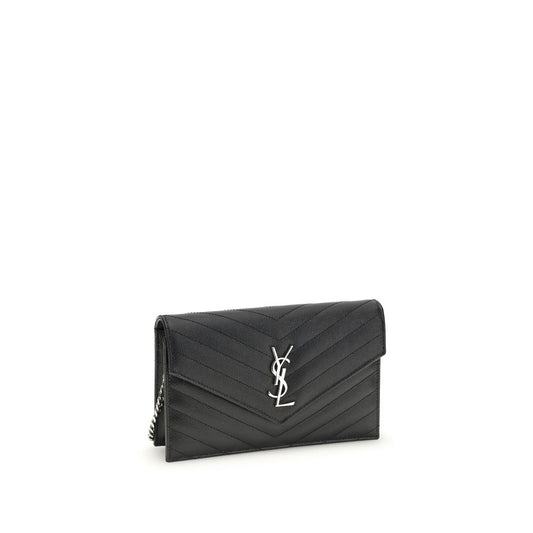 Saint Laurent Black Calf Leather Bos Taurus Wallet