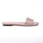 Jimmy Choo Pink Satin Crystal Clovis Flat