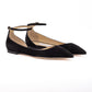 Jimmy Choo Black Suede Leona Ballet Flat