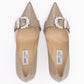 Jimmy Choo Taupe Grey Patent Leather Chery 85 Pumps