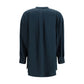 Giorgio Armani Blue Silk Blouse