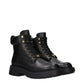Versace Black Leather Ankle Boots