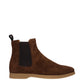 Eleventy Brown Leather Ankle Boots