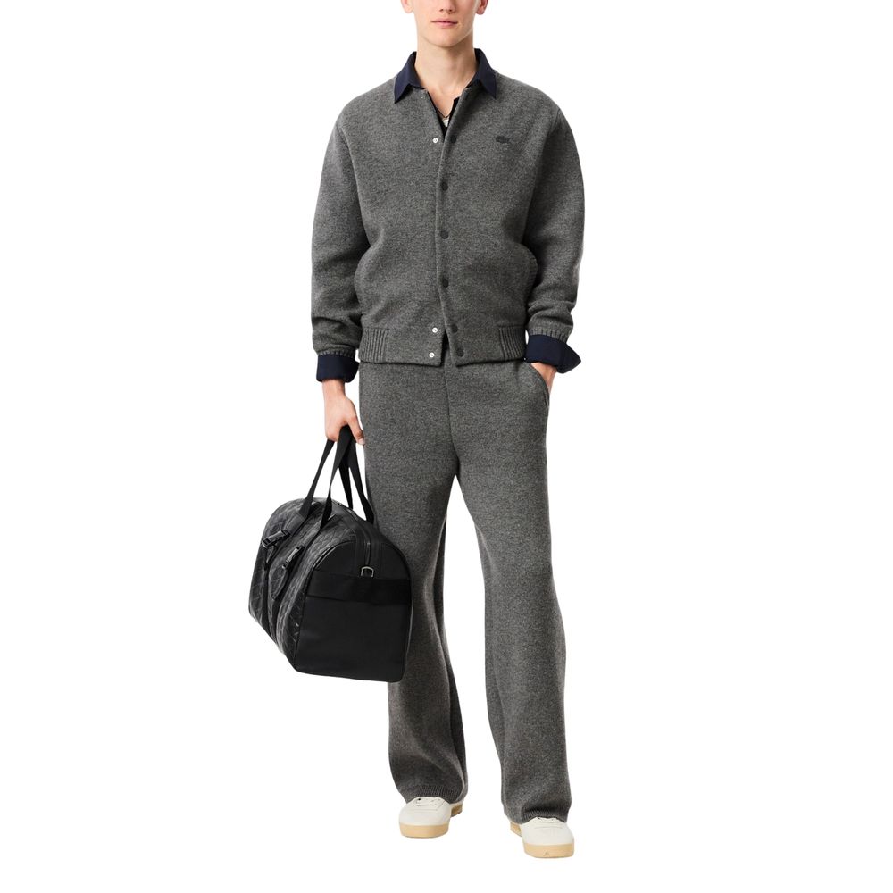 Lacoste Gray Wool Cardigan