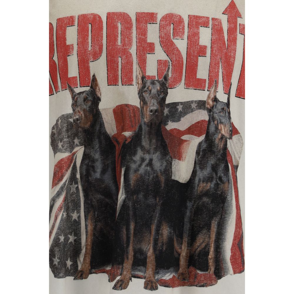 Represent White Cotton T-Shirt