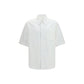 Ami Paris White Cotton Shortsleeve Shirt
