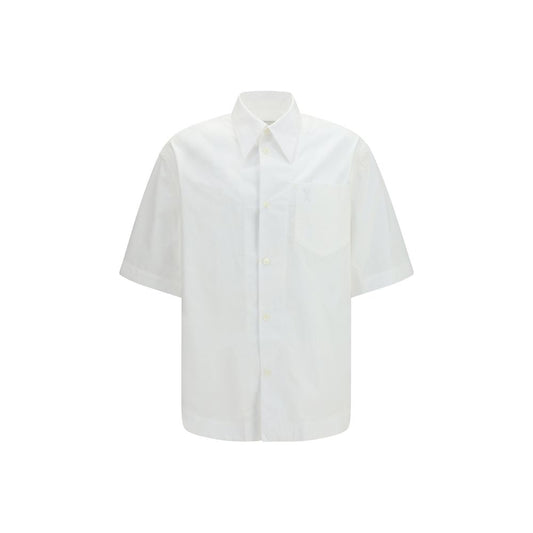 Ami Paris White Cotton Shortsleeve Shirt