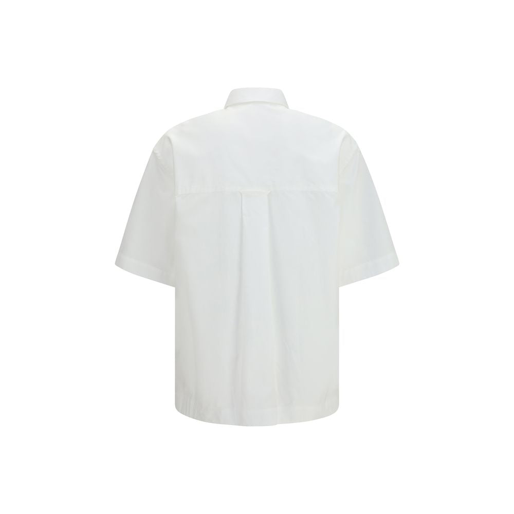Ami Paris White Cotton Shortsleeve Shirt