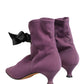 Dolce & Gabbana Purple Mid Calf Boots Shoes
