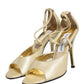 Dolce & Gabbana Beige Leather Stiletto Heels Sandals Shoes