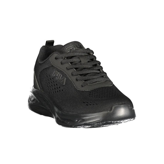 Fila Black Polyester Athletic Sneakers