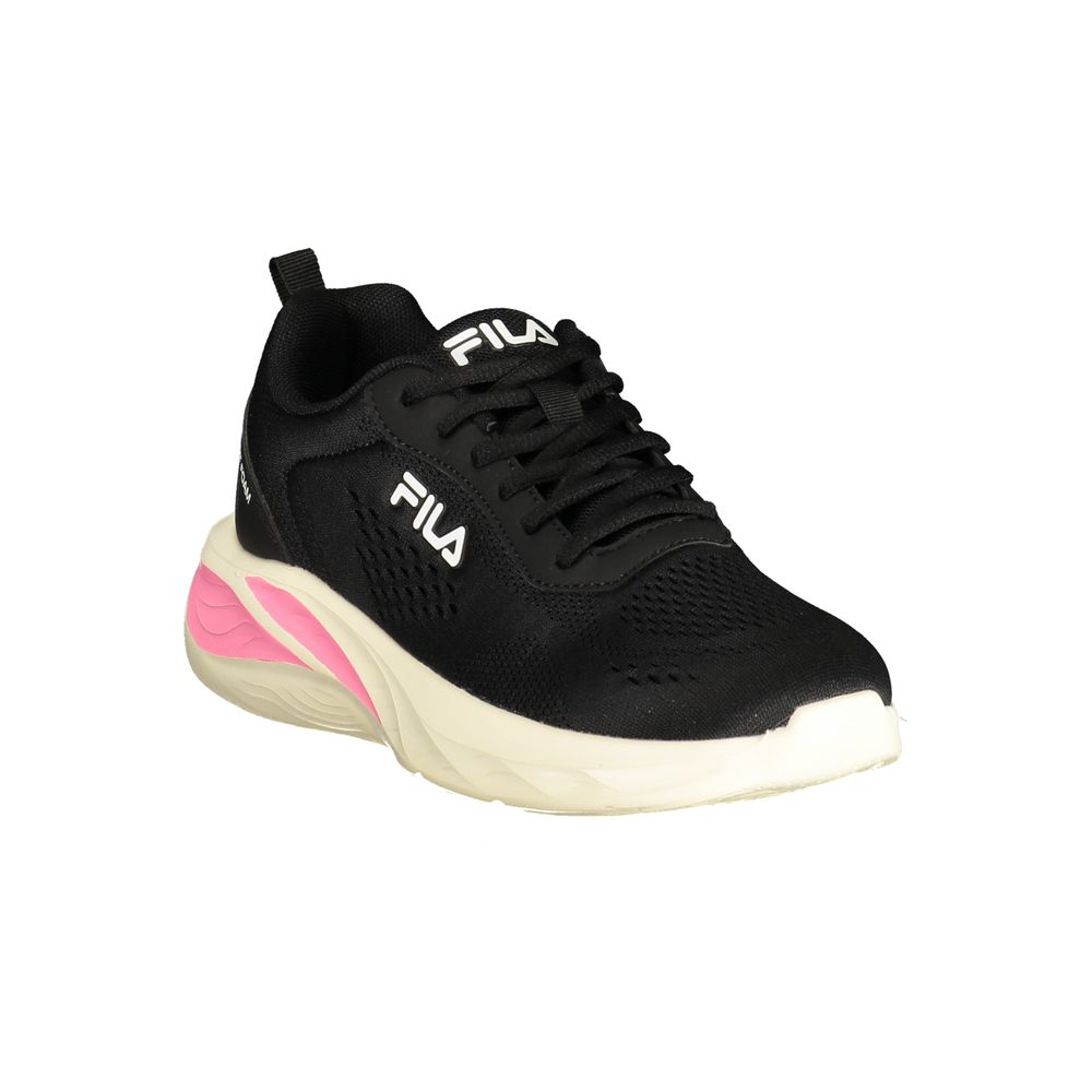 Fila Black Polyester Athletic Sneakers