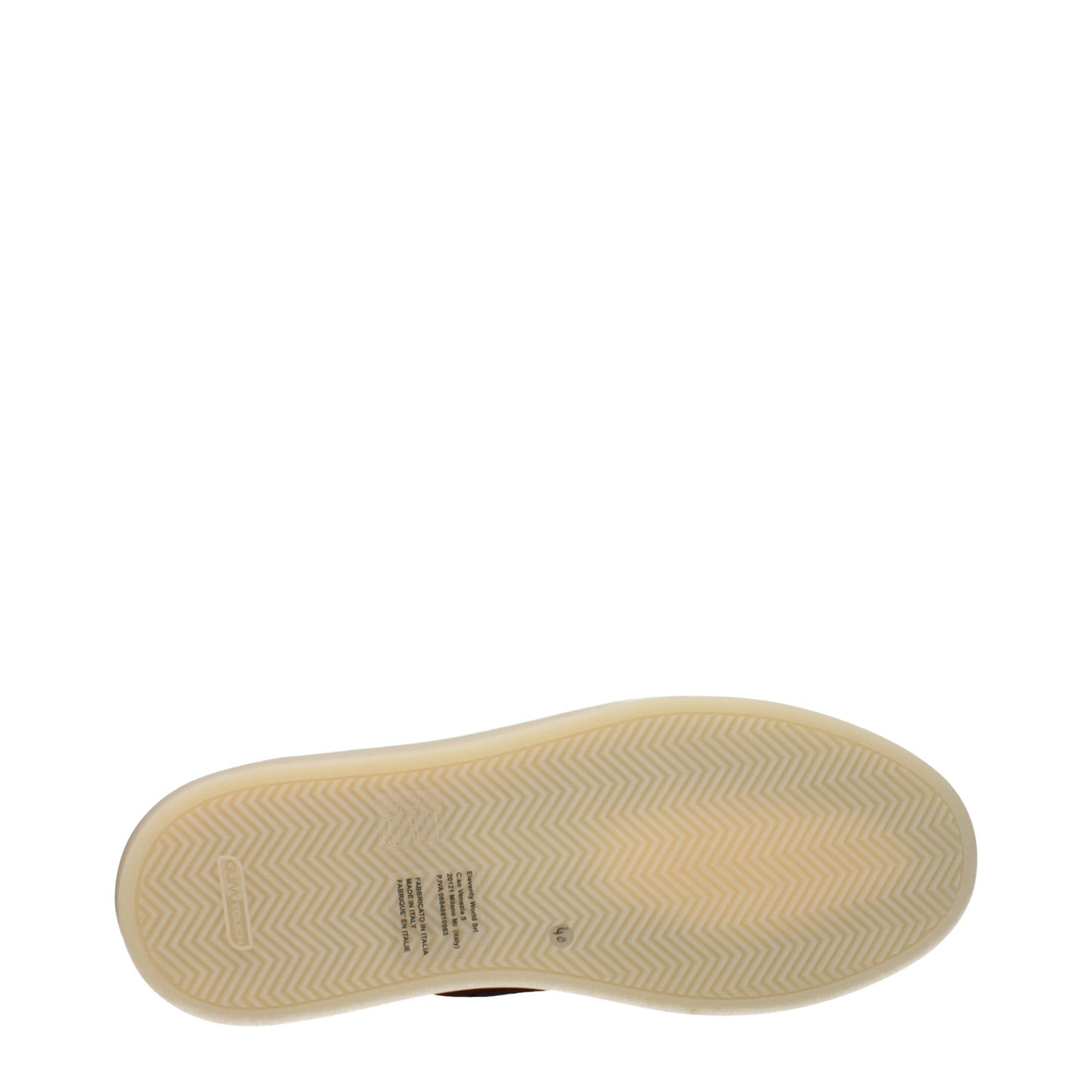 Eleventy Brown Leather Low Top Sneakers