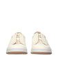 Eleventy Beige Leather Low Top Sneakers