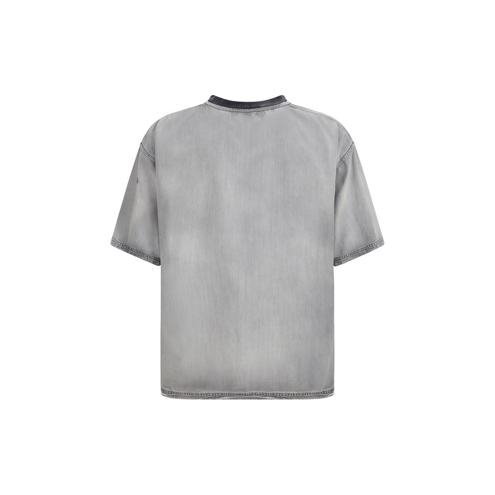 Diesel Gray Cotton T-Shirt