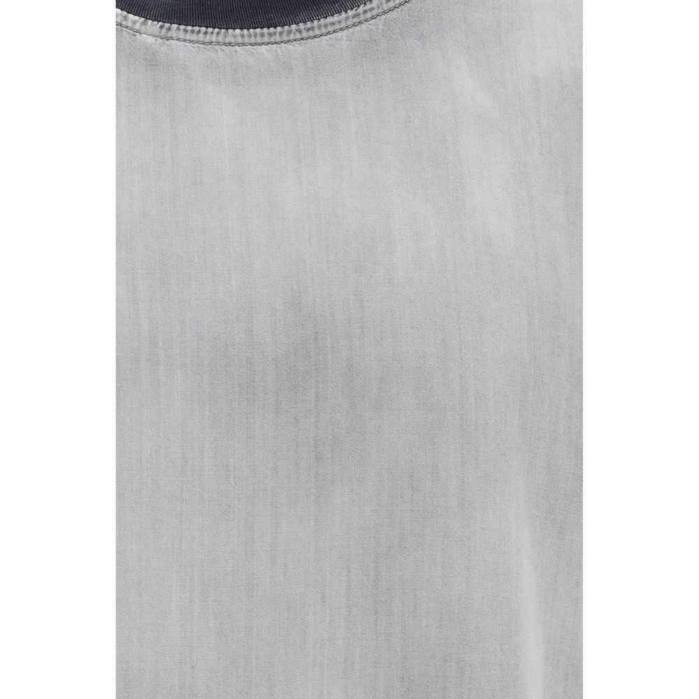 Diesel Gray Cotton T-Shirt