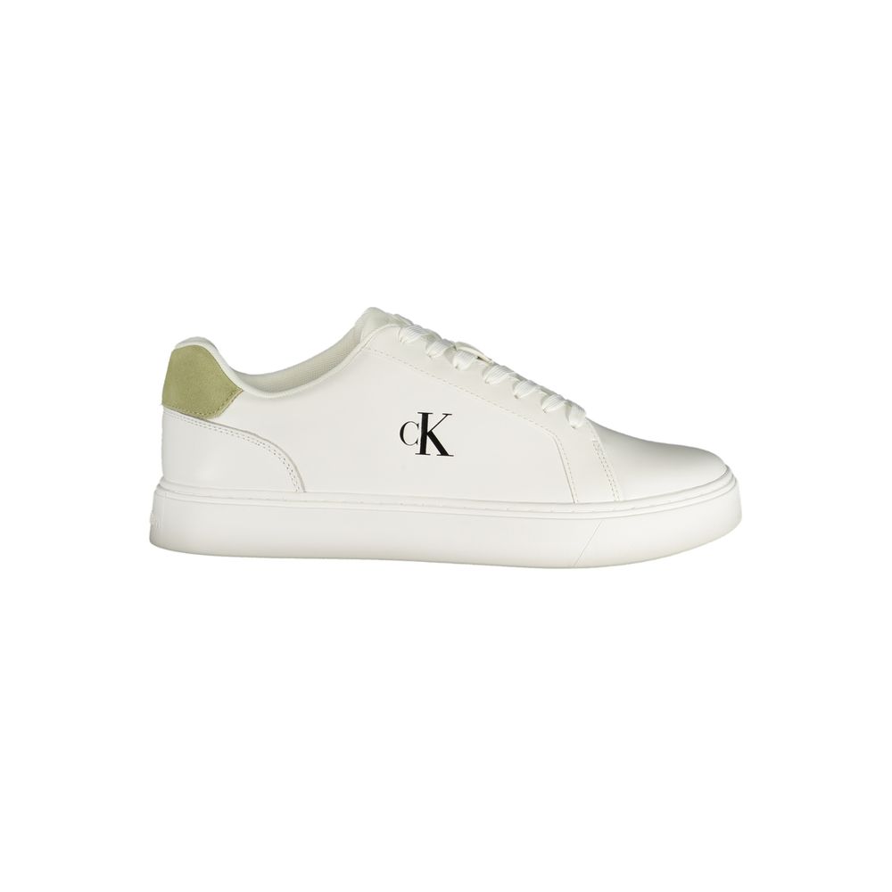 Calvin Klein White Polyester Athletic Sneakers