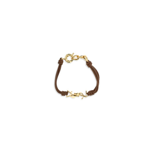 Saint Laurent Bicolor Calf Leather Bos Taurus Bracelet