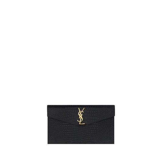 Saint Laurent Black Calf Leather Bos Taurus Accessories