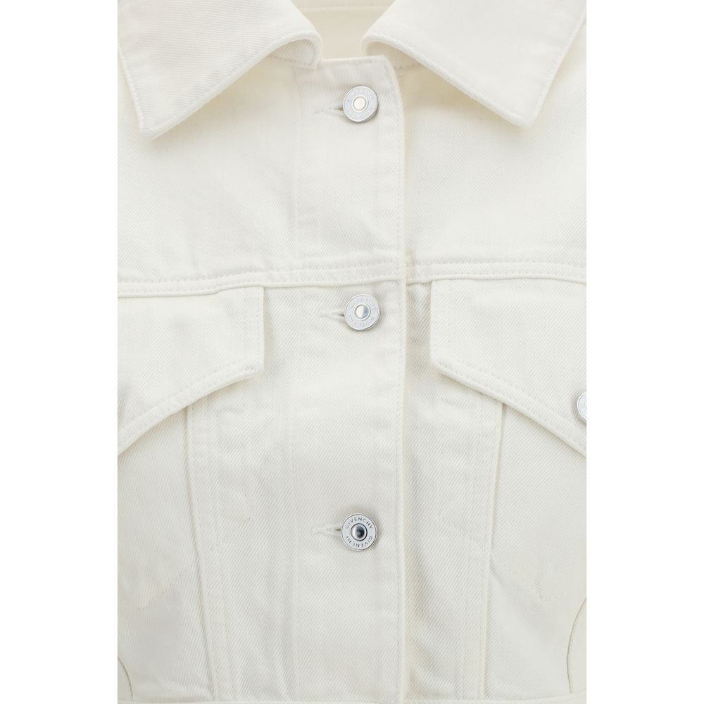 Givenchy White Cotton Denim Jacket