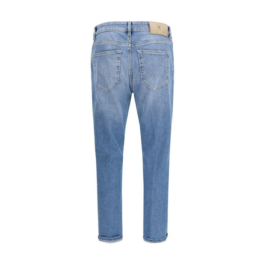 PT Torino Blue Cotton Slim Fit Jeans