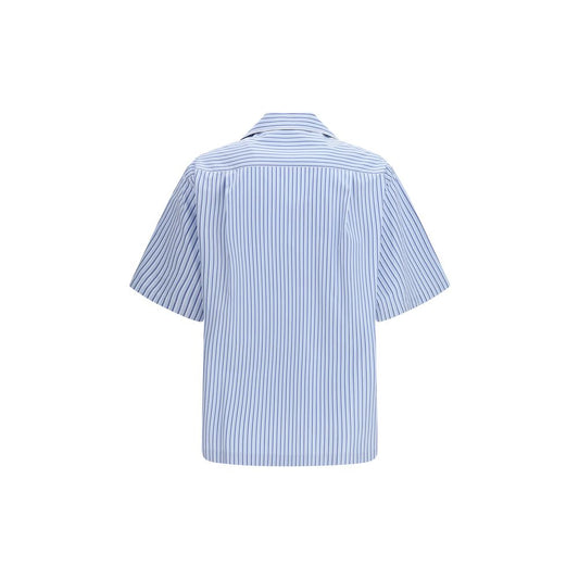 Dolce & Gabbana Blue Cotton Shortsleeve Shirt