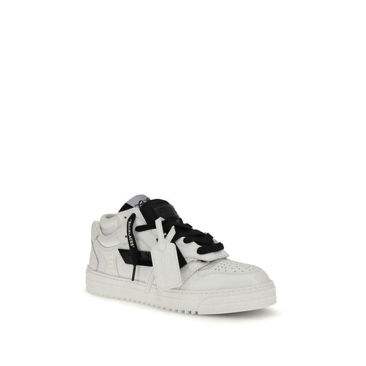 Off-White Multicolor Calf Leather Bos Taurus Athletic Sneakers