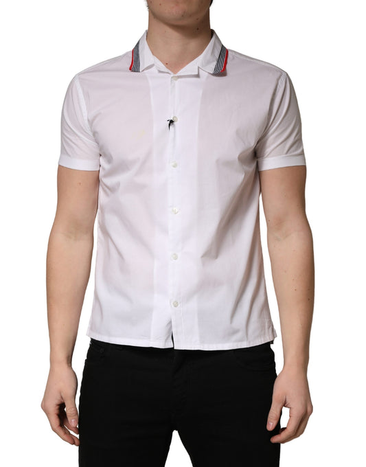 Daniele Alessandrini White Short Sleeves Button Down Shirt