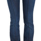 Just Cavalli Chic Blue Washed Boot Cut Denim Pants