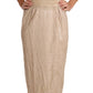 Dolce & Gabbana Elegant Beige Sheath Floor-Length Dress