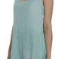 Ermanno Scervino Elegant Spaghetti Strap Sleeveless Blue Top