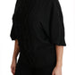 Dolce & Gabbana Elegant Black Silk Short Sleeve Blouse