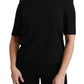 Dolce & Gabbana Elegant Black Stretch Blouse Top