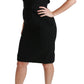 Dolce & Gabbana Elegant Knee-Length Sheath Dress in Black