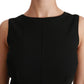 Dolce & Gabbana Elegant Knee-Length Sheath Dress in Black