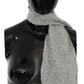 Ermanno Scervino Chic Cotton Scarf in Beige & Blue Fantasy Print