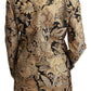 Dolce & Gabbana Black Gold Jacquard Blazer Jacket